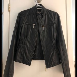 Form Fitting leather Jacket